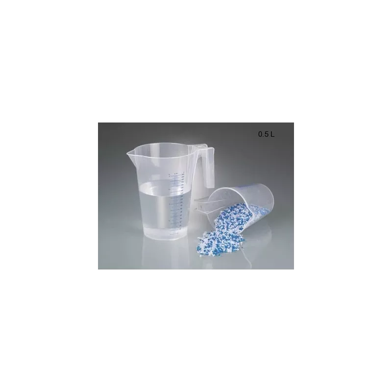 Pot Gradué Plastique Contenance:0.5 L
