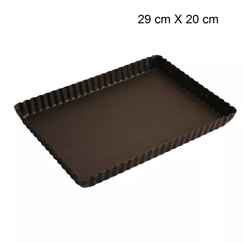 Moules à Tarte Taille:29 cm X 20 cm Type de fonds:Fond fixe