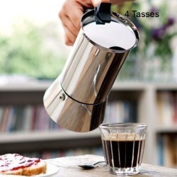 Cafetière Italienne Adria Induction Nombre de tasses:4 Tasses