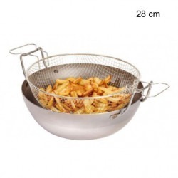 Panier à friture pour bassine La Lyonnaise Diamètre:28 cm