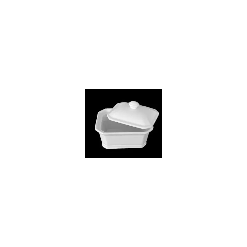 Terrines Rectangulaires en Porcelaine
 Contenance:100 gr