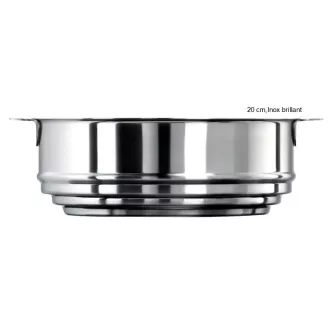 Cuit Vapeur Universel Amovible Diamètre:20 cm Finition:Inox brillant