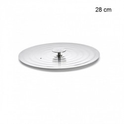 Couvercle universel en inox pour poêles Diamètre:28 cm