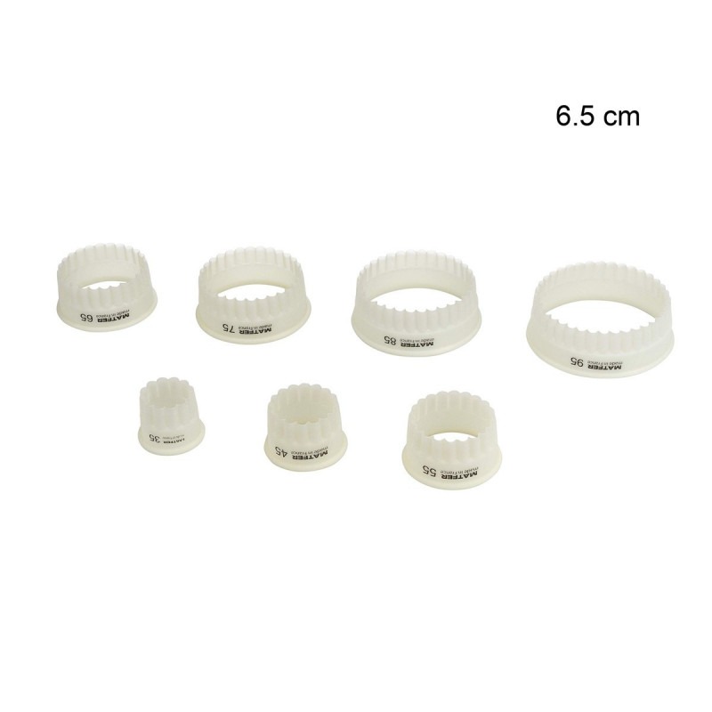 Découpoir rond Exoglass Diamètre:6.5 cm Forme:Cannelé