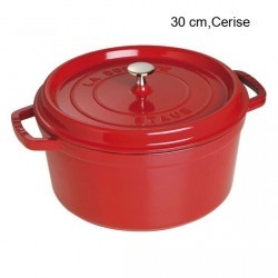 Cocotte Ronde Diamètre:30 cm Couleur:Cerise