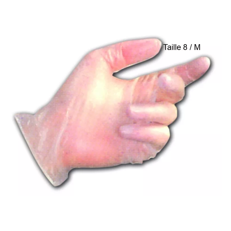 Gants en Vinyl Taille:Taille 8 / M