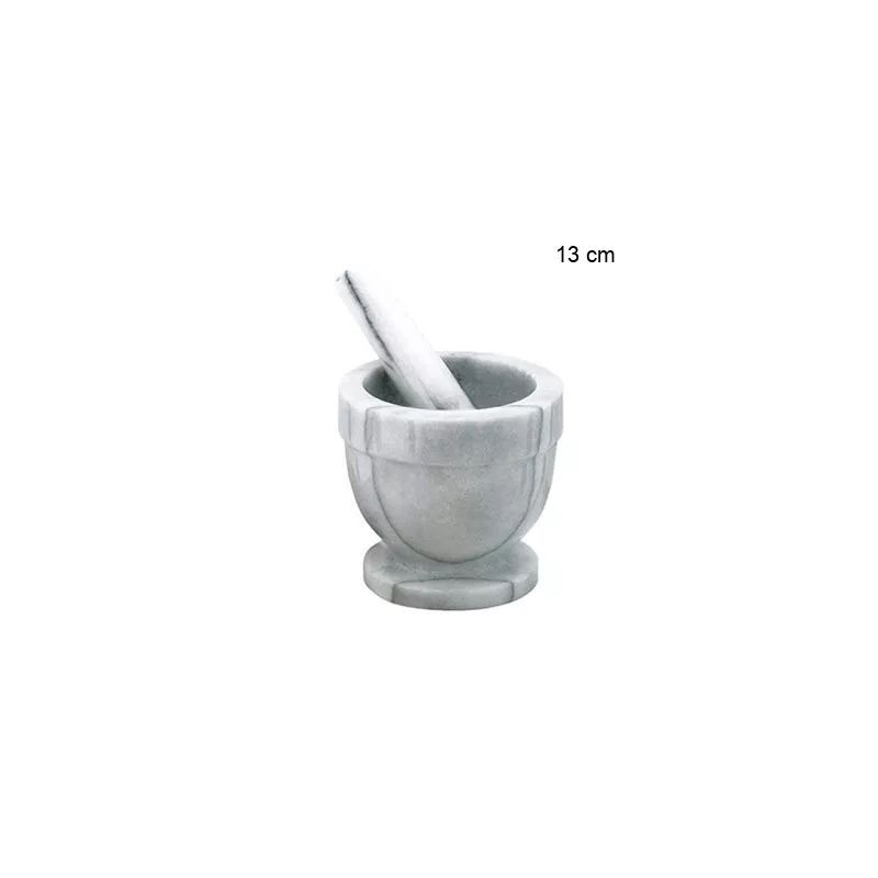 Mortier et pilon en marbre Diamètre:13 cm