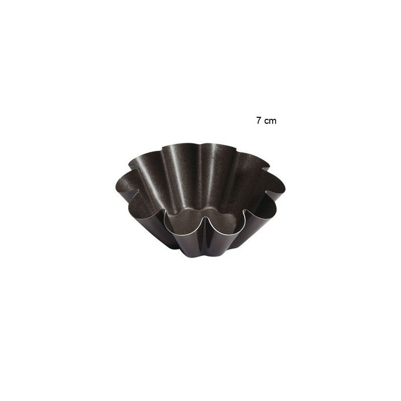 Brioche fond plat - antiadhérent Diamètre:7 cm