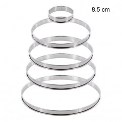 Cercle à tarte inox Diamètre:8.5 cm