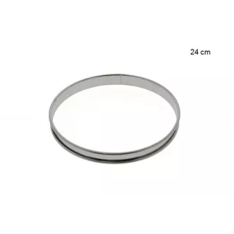 Cercle à tarte inox Diamètre:24 cm