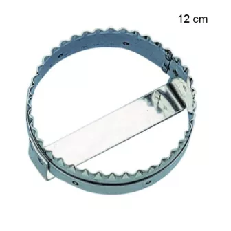 Découpoir à chausson avec poignée en inox Diamètre:12 cm
