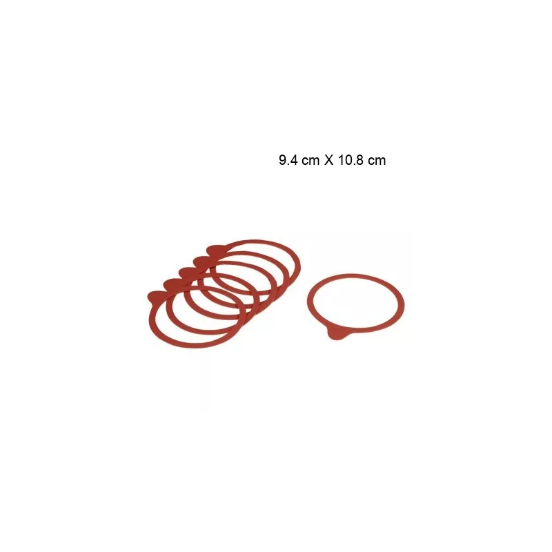 Lot de 6 bagues caoutchouc Taille:9.4 cm X 10.8 cm