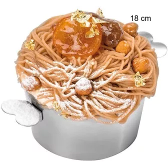Moule à Charlotte Inox sans Couvercle Diamètre:18 cm