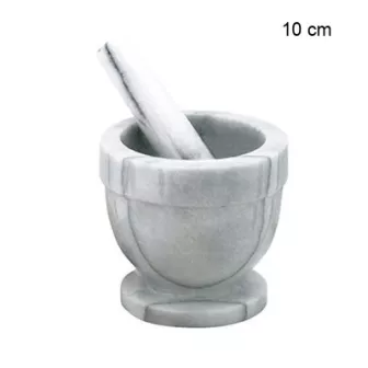 Mortier et pilon en marbre Diamètre:10 cm