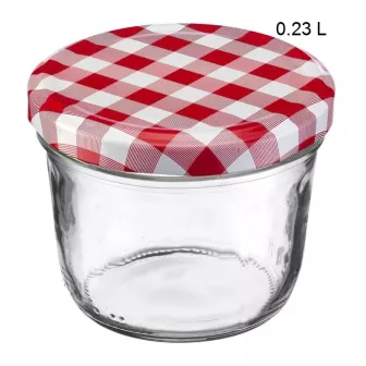 Bocal en verre Contenance:0.23 L