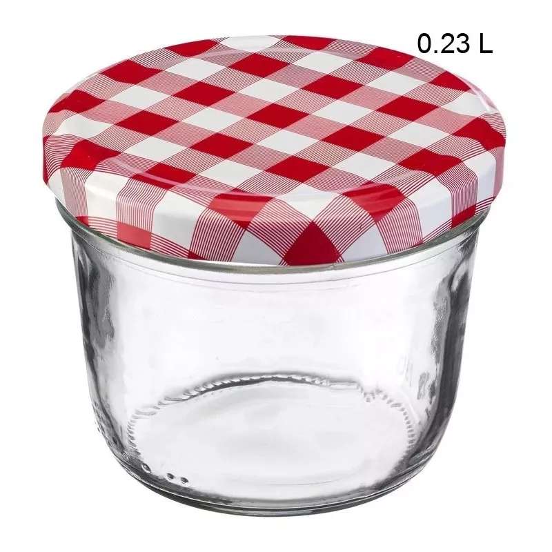 Bocal en verre Contenance:0.23 L