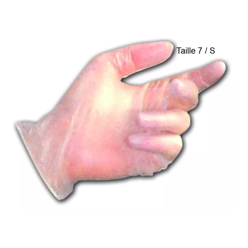 Gants en Vinyl Taille:Taille 7 / S
