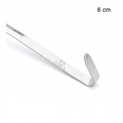 Pochon (louche) en inox  Taille:Ø 6cm - L. manche 28.2 cm