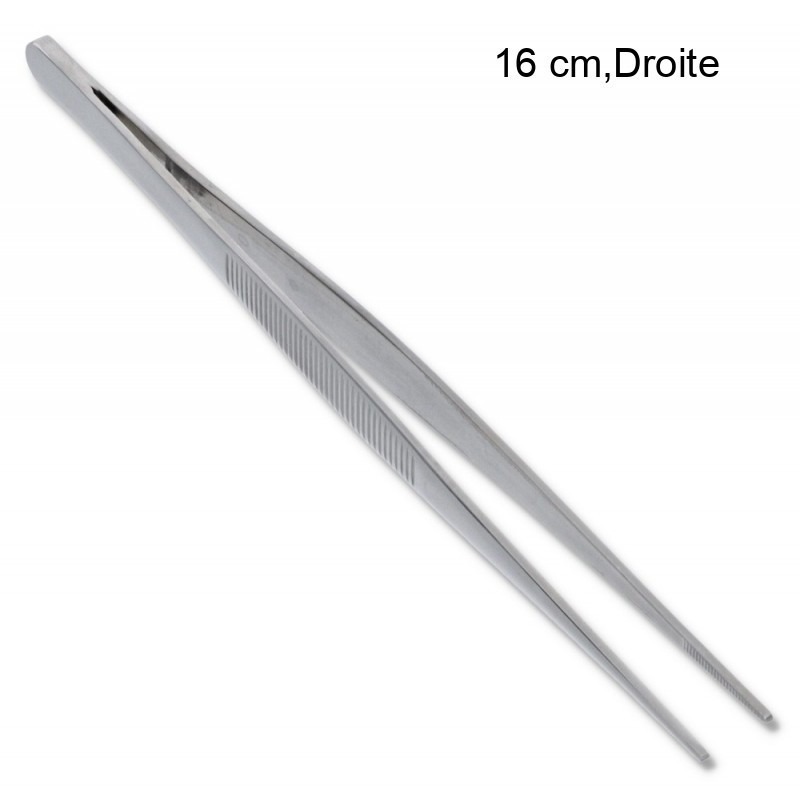 Pince a dresser inox Taille:16 cm Type d'ustensile:Droite