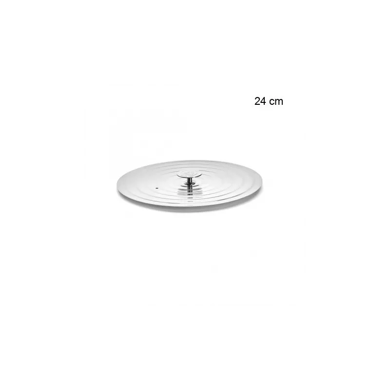 Couvercle universel en inox pour poêles Diamètre:24 cm