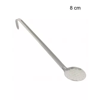 Écumoire inox monobloc Taille:Ø 8cm - L. manche 28 cm