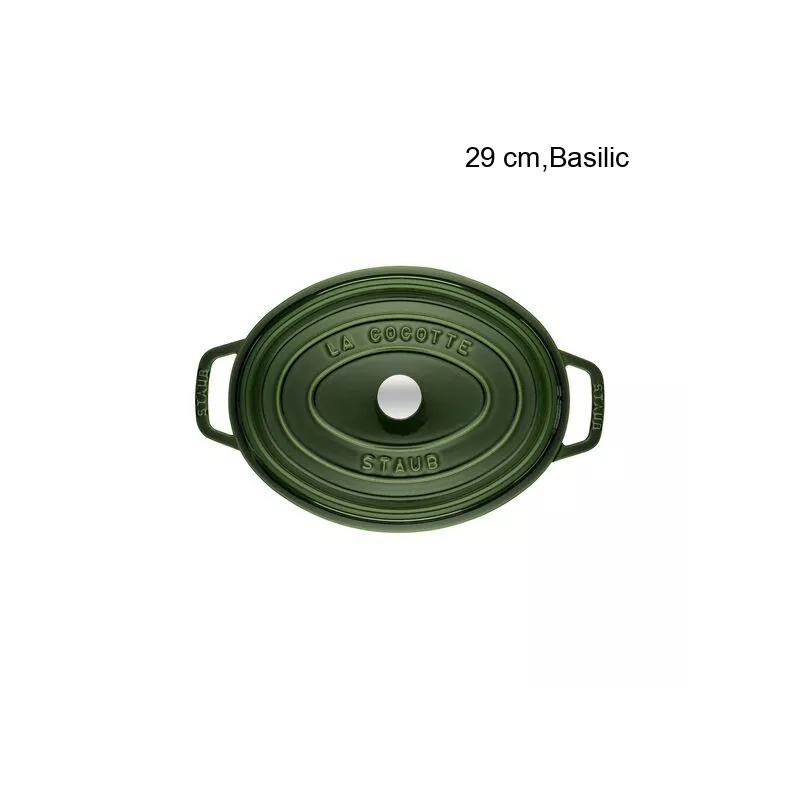 Cocotte Ovale Diamètre:29 cm Couleur:Basilic
