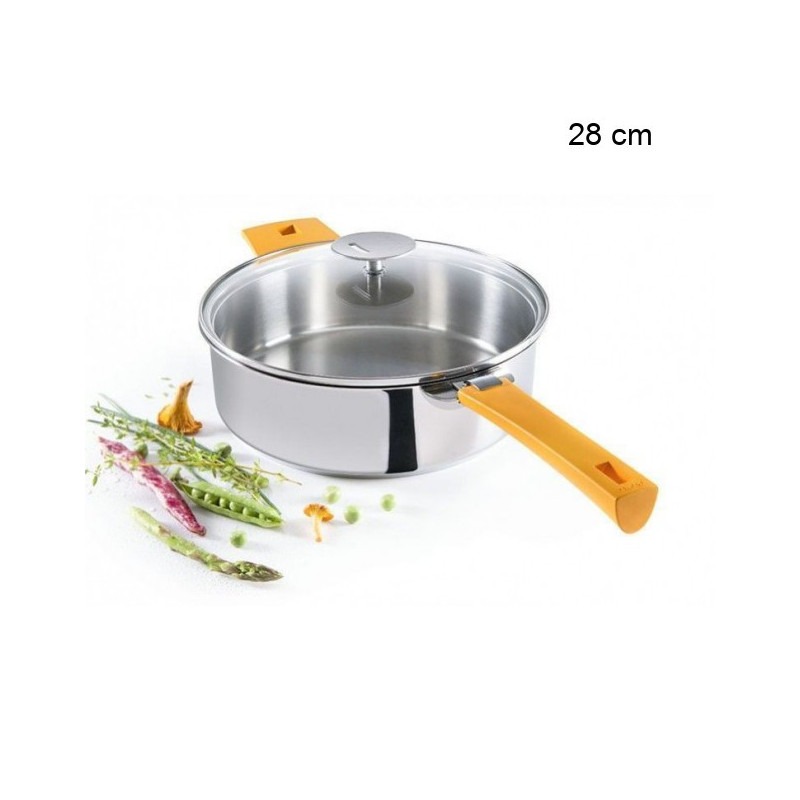 Sauteuse Mutine Amovible Exceliss Inox Diamètre:28 cm