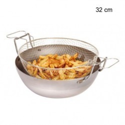 Panier à friture pour bassine La Lyonnaise Diamètre:32 cm