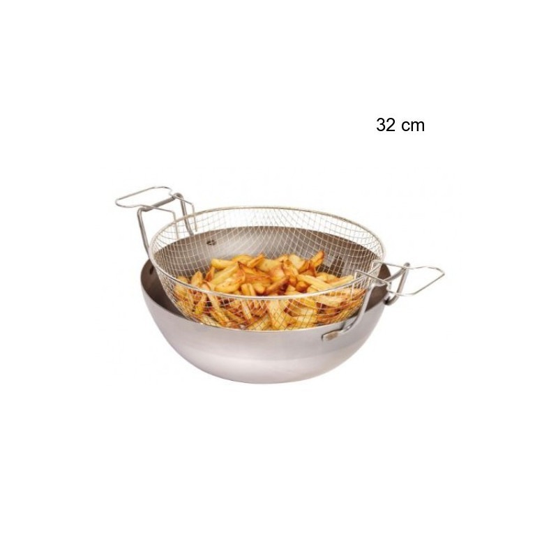 Panier à friture pour bassine La Lyonnaise Diamètre:32 cm