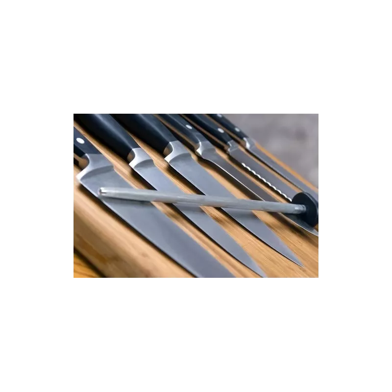 Fusil Ovale 30cm Manche Bi-Matière Couleur:Noir