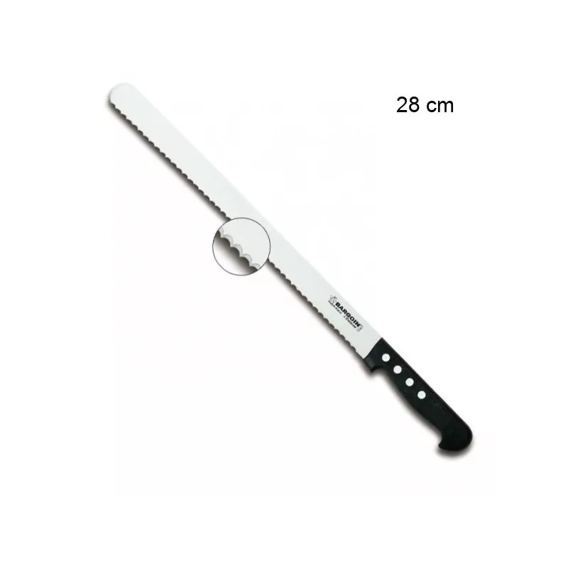 Couteau à génoise/biscotte Longueur de lame:28 cm