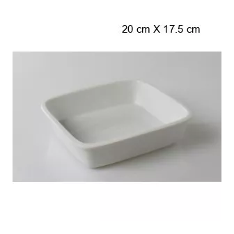 Plat à four rectangulaire Taille:20 cm X 17.5 cm