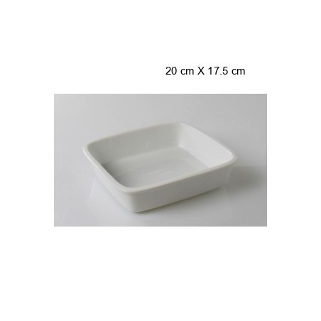 Plat à four rectangulaire Taille:20 cm X 17.5 cm