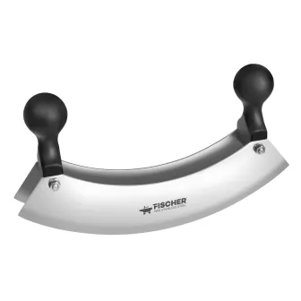 Hachoir berceuse double lame inox 30 cm cuisine pro