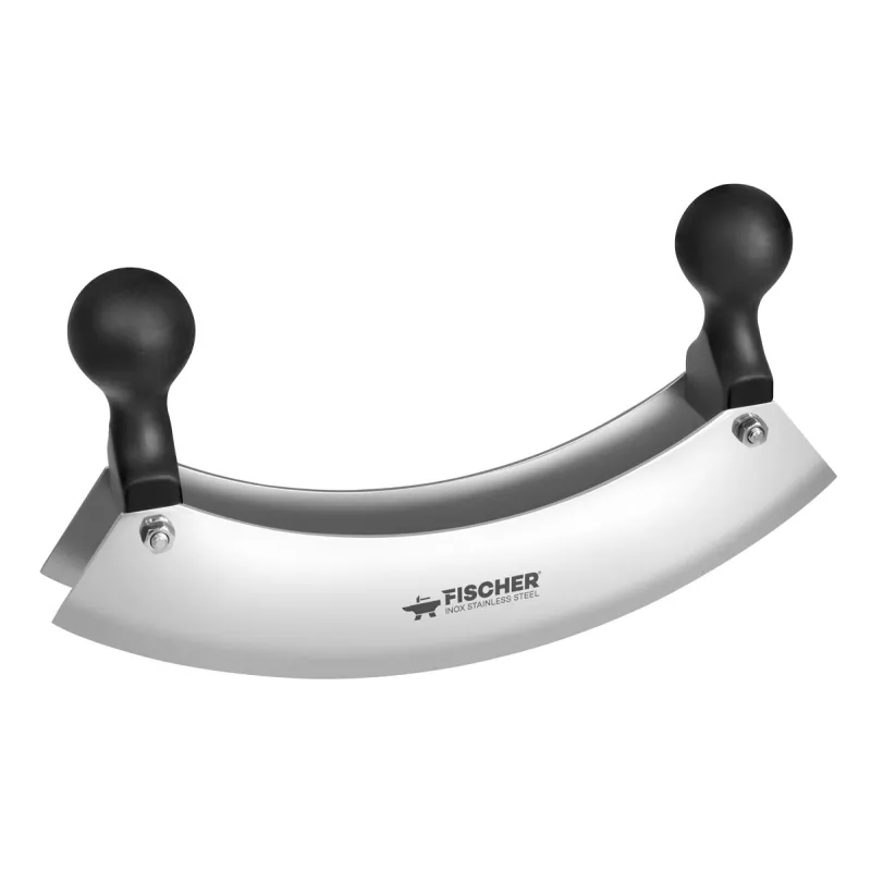Hachoir berceuse double lame inox 30 cm cuisine pro
