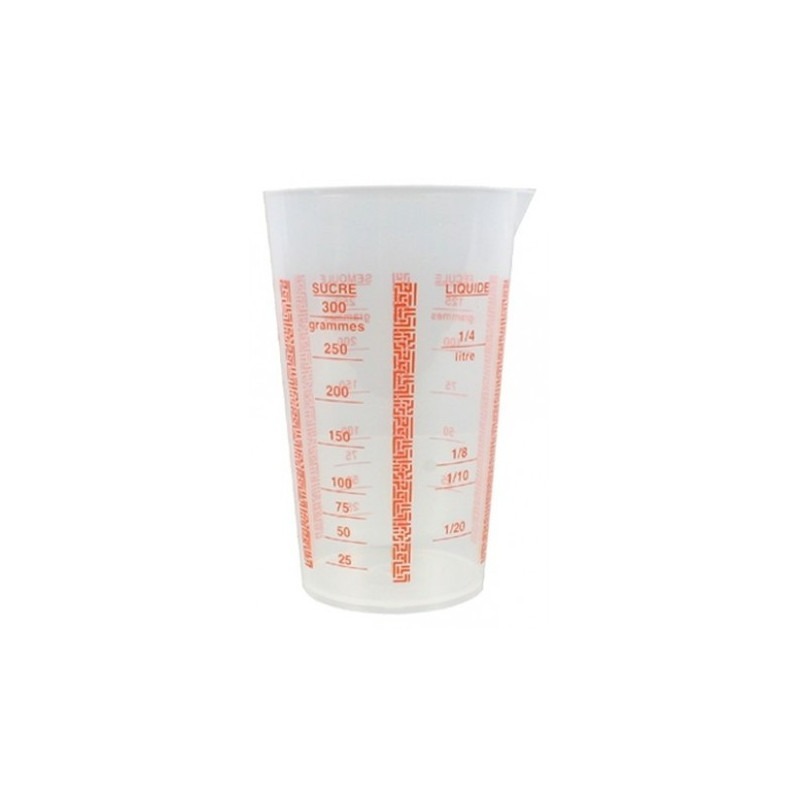  Mesure Verre 250ml en Polypropylène 