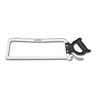 Scie 40 cm Montant Inox Lame 20 mm poignée noire 