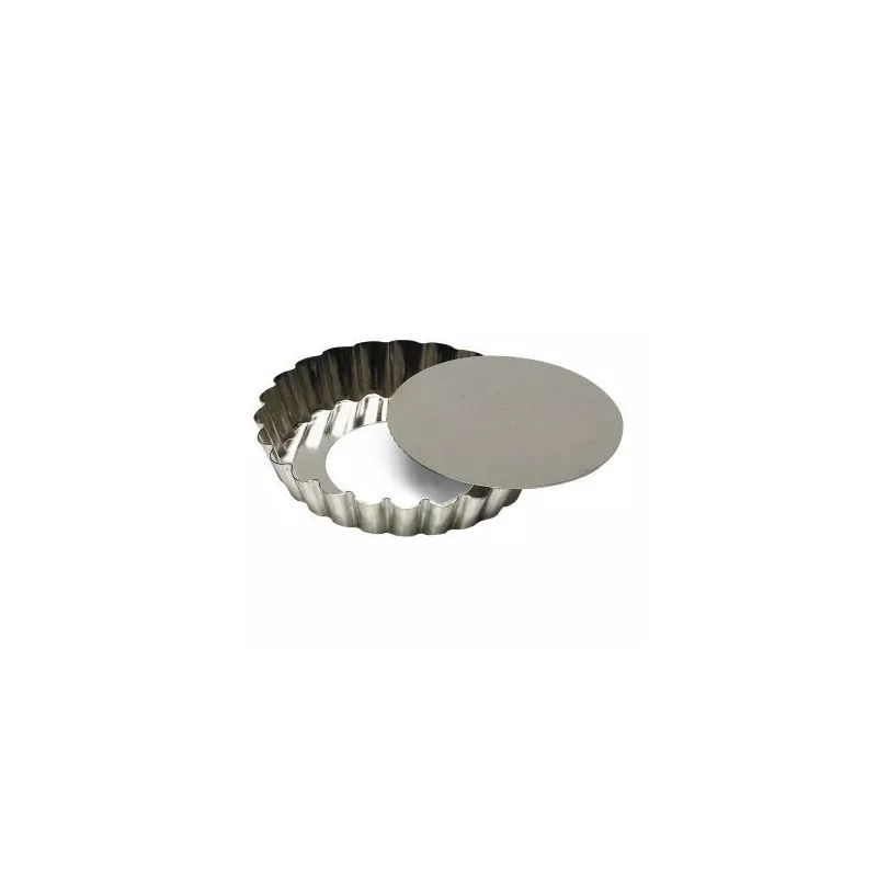 Tartelette Ronde Cannelée - Fer Blanc 