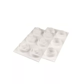 Moule Silicone 6 Roses  