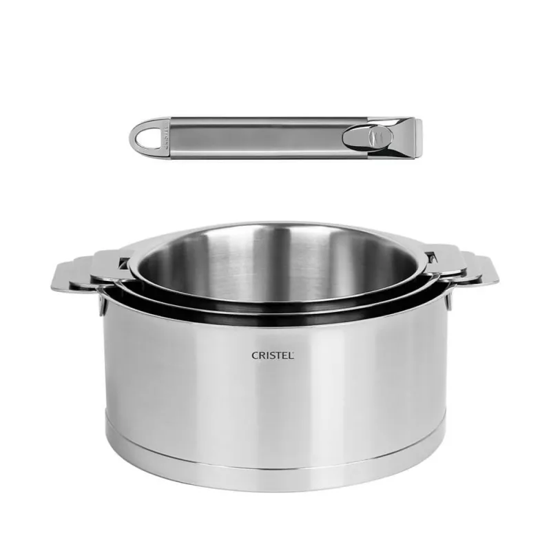 Série de 3 Casseroles Strate Amovible + Poignée Zenith  