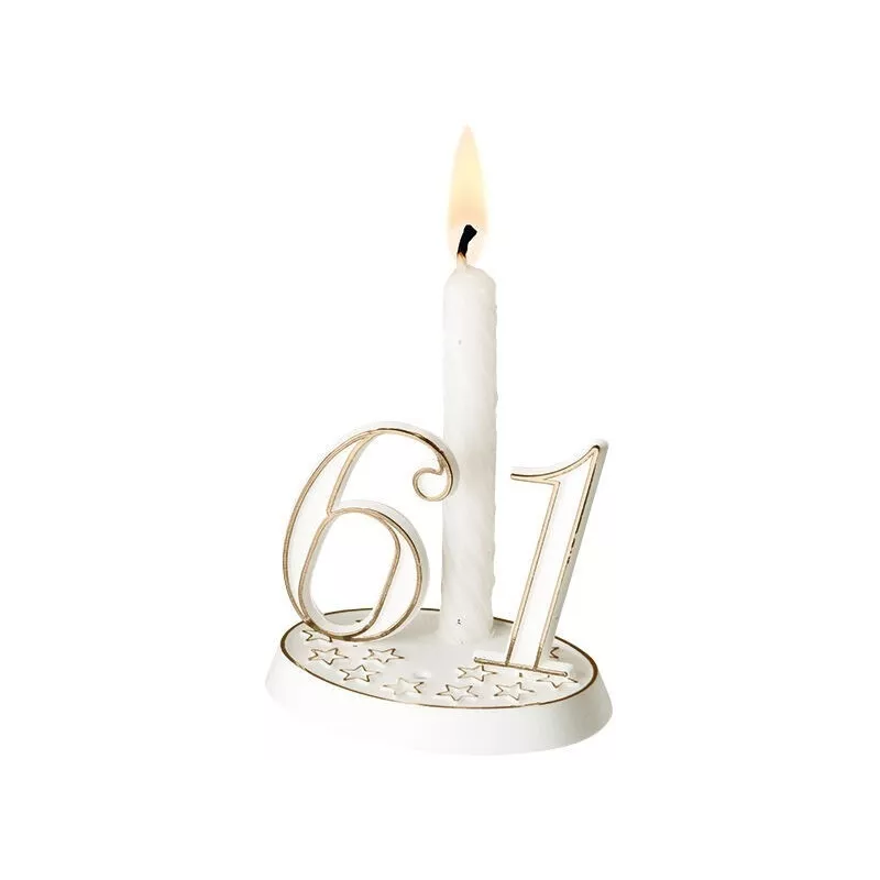 Bases Blanches pour Bougie et Année de Naissance 