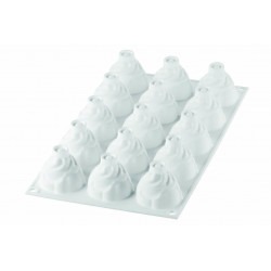 Moule 15 mini rosaces chantilly Ø 4,7 cm  