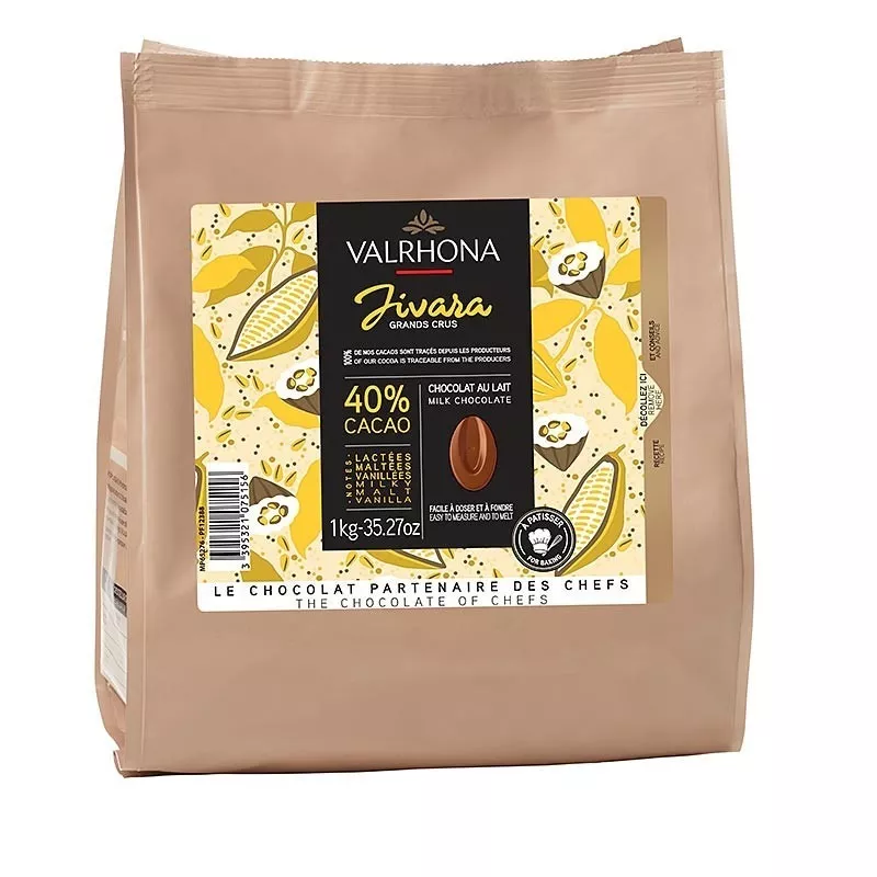 Chocolat Lactée Jivara 40% Callets 1 kg 