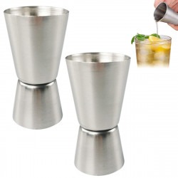 Mesure à Cocktail Double en Inox 2 & 4 cl  