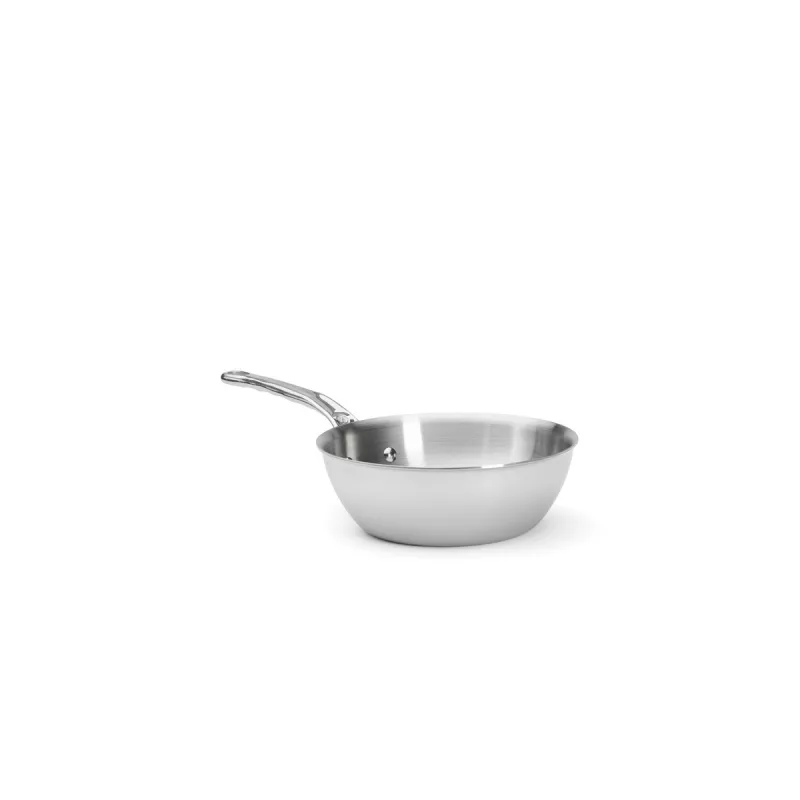 Sauteuse bombée en inox à queue Affinity - Performance et Précision pour Cuisiniers Exigeants
