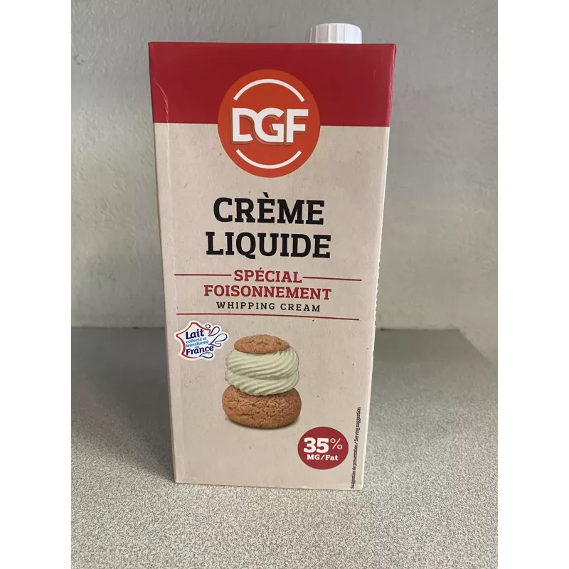 Crème liquide UHT 35% 1L DGF – Chantilly, ganache, cuisine
