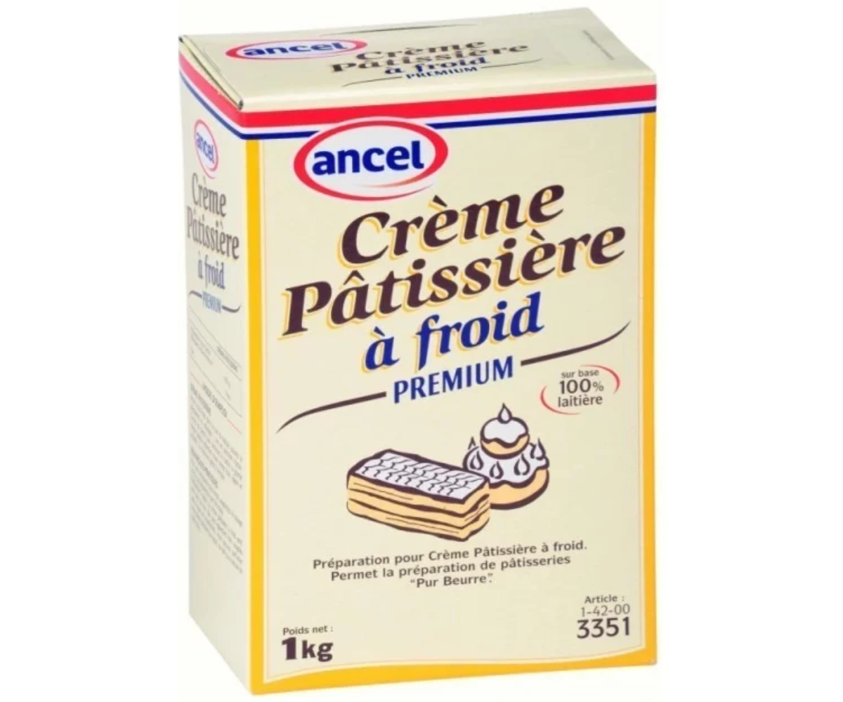 Crème pâtissière onctueuse pour garnir le Chinois aux pépites de chocolat