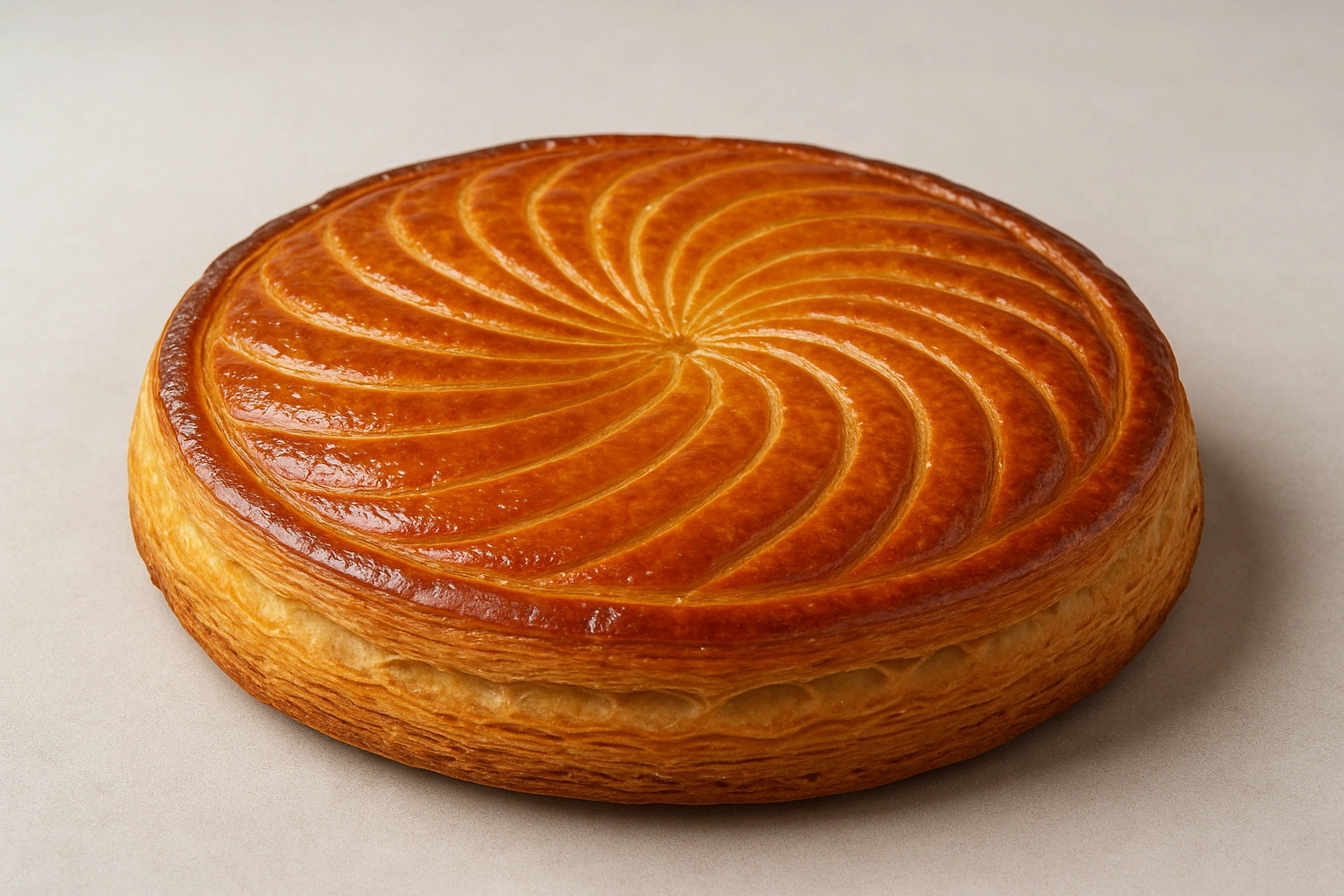 Galette des rois traditionnelle au feuilletage parfait