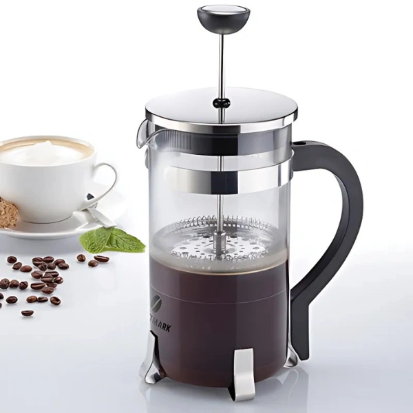cafetière à piston Brasilia en verre pour préparation de café filtre