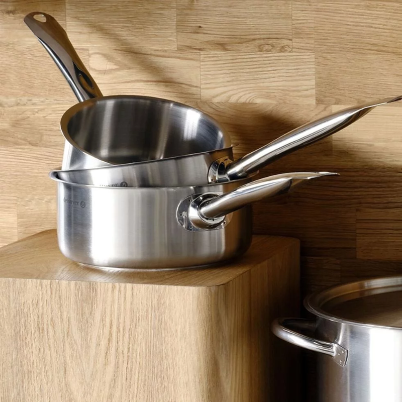 Casserole Primapety De Buyer en acier inoxydable 28 cm avec manche ergonomique